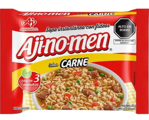 Aji-no-men sabor Carne 80 gr