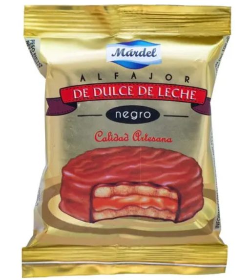 Alfajor de dulce de leche Negro "Mardel"