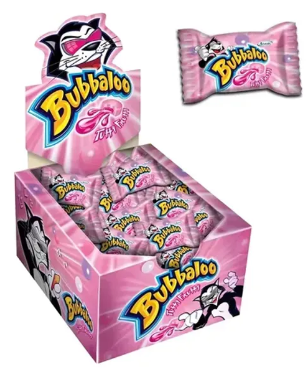 Bubbaloo Sabor a Tutti Frutti 60 Unità