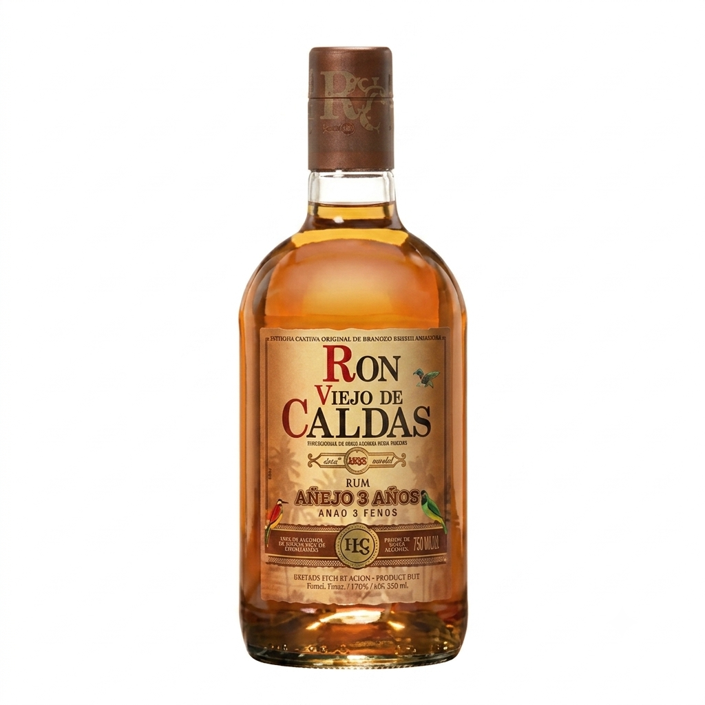 Ron Viejo de Caldas "3 Años" 70 cl