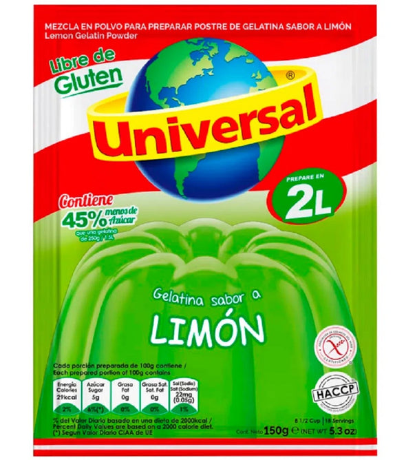 Universal Gelatina Limon 150 gr