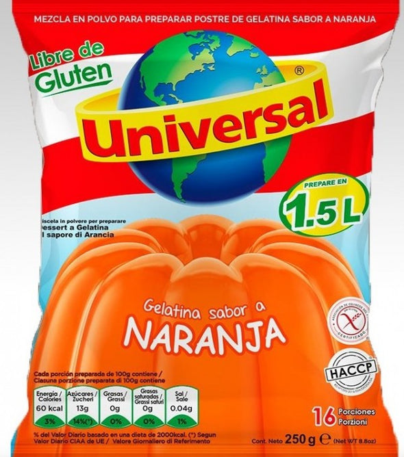 Universal Gelatina Naranja / Arancia 150 gr