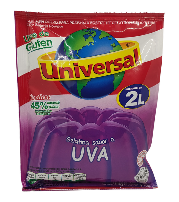 Universal Gelatina Uva 150 gr